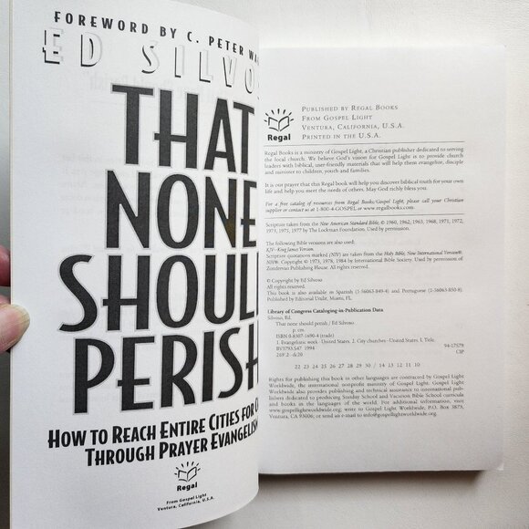 That None Should Perish: How to Reach Entire Cities for Christ...by Ed Silvoso - Picture 2 of 6